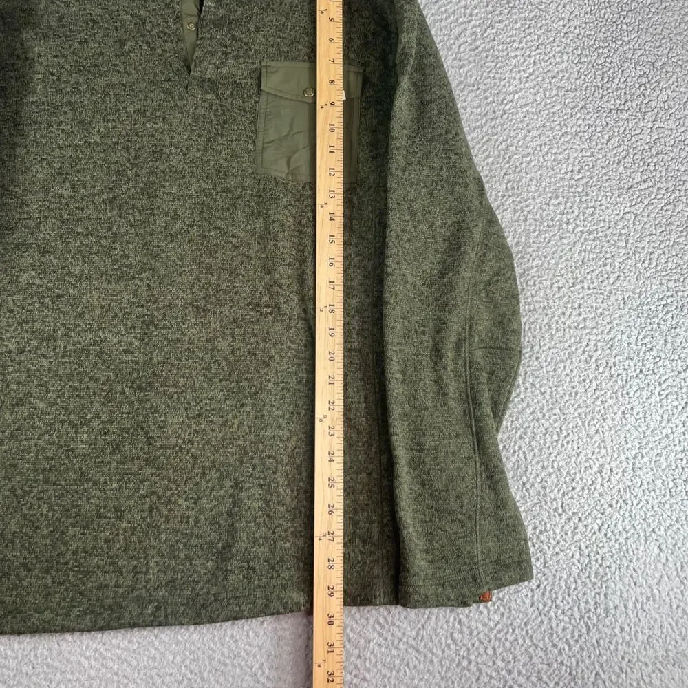 Woolrich 1/4 Snap Pullover Outdoor Hiking Better Sweater Men’s XL Front Pocket